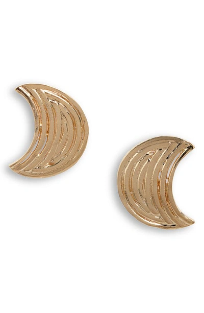 GAS BIJOUX GAS BIJOUX LUNA WAVE STUD EARRINGS