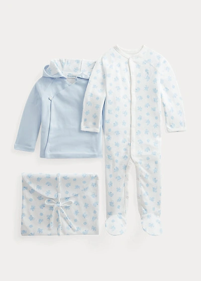 POLO RALPH LAUREN COTTON JACKET, COVERALL & BAG SET