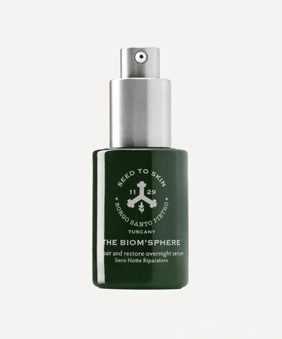 SEED TO SKIN SEED TO SKIN THE BIOM'SPHERE REPAIR AND RESTORE OVERNIGHT SERUM 30ML