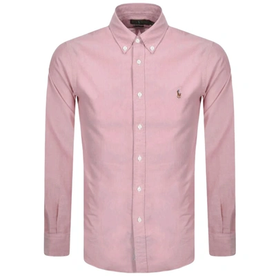 POLO RALPH LAUREN RALPH LAUREN SLIM FIT OXFORD SHIRT PINK