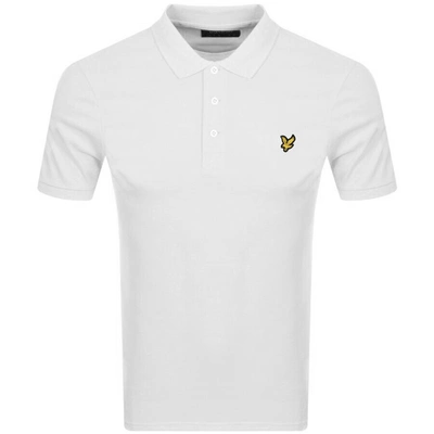 LYLE & SCOTT LYLE AND SCOTT SHORT SLEEVED POLO T SHIRT WHITE