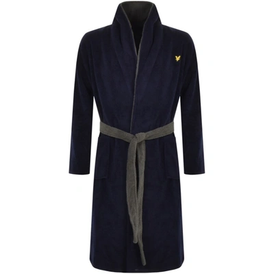 LYLE & SCOTT LYLE AND SCOTT ADRIAN DRESSING GOWN NAVY