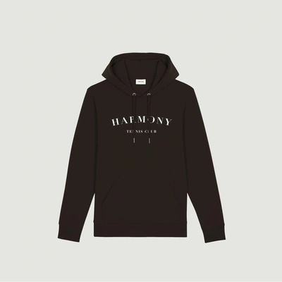 HARMONY TENNIS CLUB HOODIE DARK BROWN HARMONY
