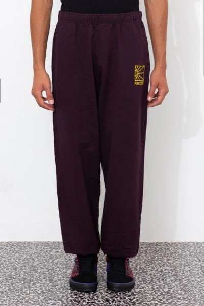 RASSVET PACCBET BY GOSHA RUBCHINSKIY RASSVET COTTON LOGO SWEATPANT XL MAROON