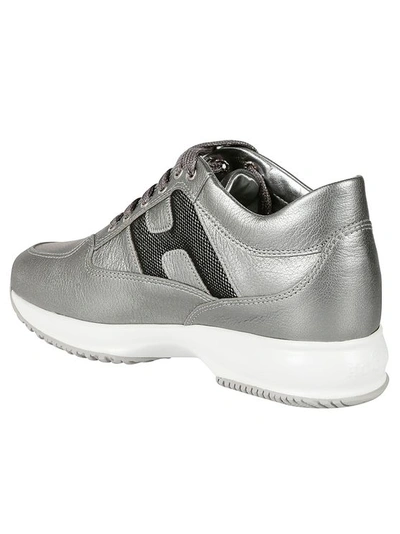 HOGAN FLAT SHOES SILVER - ATTERLEY