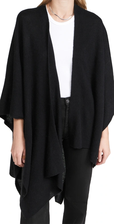 WHITE + WARREN CASHMERE OPEN PONCHO