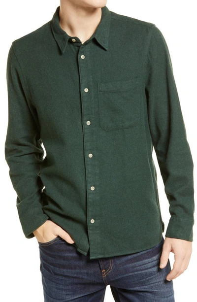 MADEWELL SUNDAY FLANNEL PERFECT LONG SLEEVE BUTTON-UP SHIRT