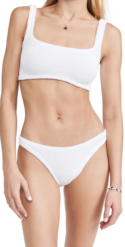 HUNZA G XANDRA BIKINI - T SET WHITE