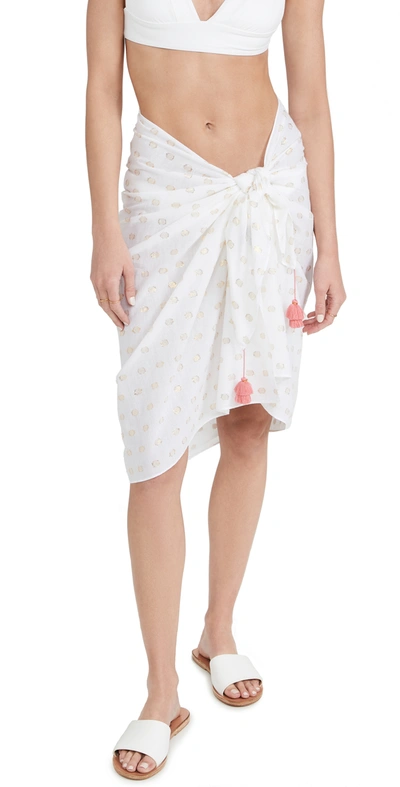 PLAYA LUCILA WHITE SHORT SARONG