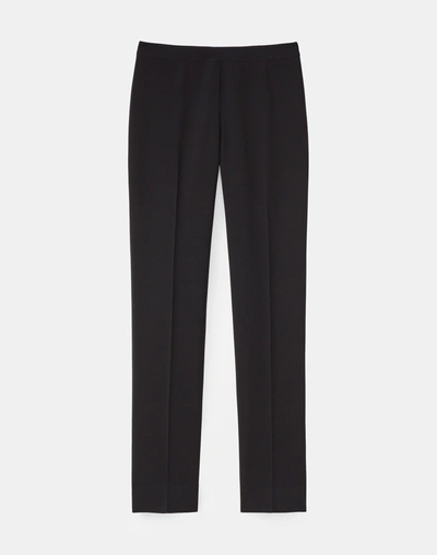 LAFAYETTE 148 CREPE HIGH RISE SIDE ZIP STRAIGHT LEG PANTS