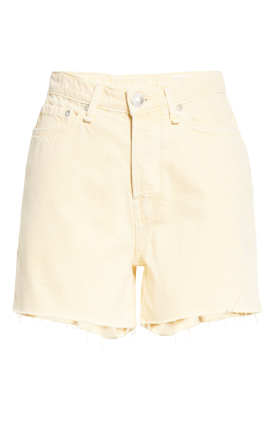 RAG & BONE RAG & BONE MAYA HIGH WAIST RAW HEM CUTOFF DENIM SHORTS
