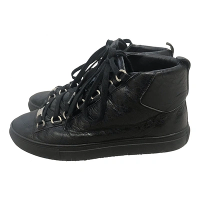 BALENCIAGA ARENA LEATHER TRAINERS