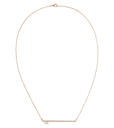 REPOSSI SERTI SUR VIDE 18KT ROSE GOLD NECKLACE WITH DIAMOND