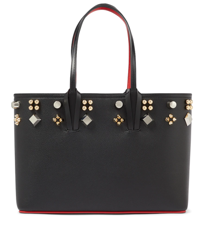 CHRISTIAN LOUBOUTIN CABATA STUD-EMBELLISHED LEATHER TOTE