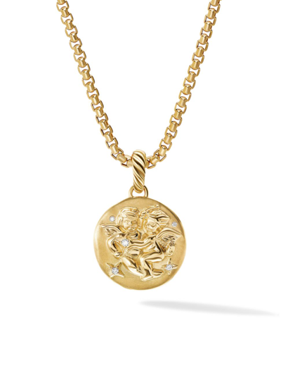 DAVID YURMAN WOMEN'S ZODIAC AMULET IN 18K YELLOW GOLD WITH DIAMONDS