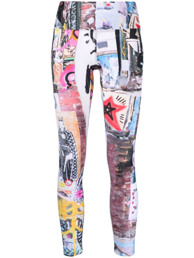 R13 PATTERNED SKINNY-CUT LEGGINGS
