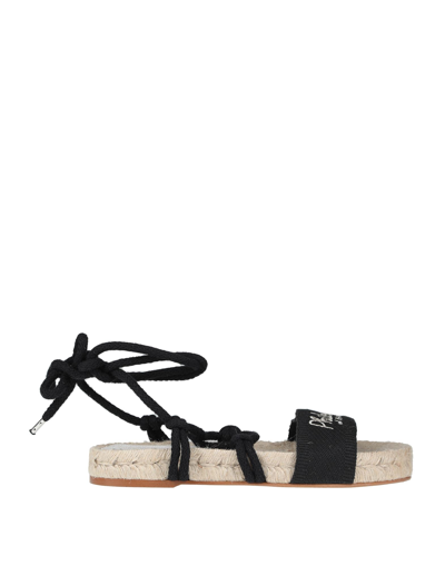 PHILOSOPHY DI LORENZO SERAFINI PHILOSOPHY DI LORENZO SERAFINI PER MANEBÍ WOMAN ESPADRILLES BLACK SIZE 6 TEXTILE FIBERS