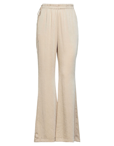 JUCCA JUCCA WOMAN PANTS SAND SIZE 6 POLYESTER