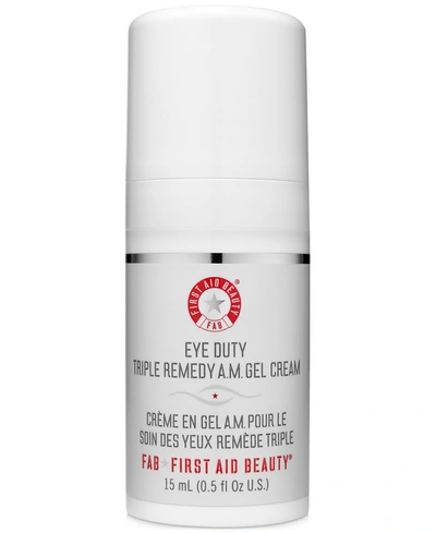 FIRST AID BEAUTY EYE DUTY TRIPLE REMEDY A.M. GEL CREAM, 0.5-OZ.