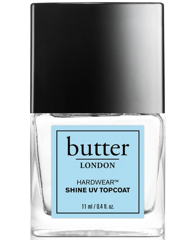 BUTTER LONDON HARDWEAR SHINE UV TOPCOAT, 0.4 OZ.