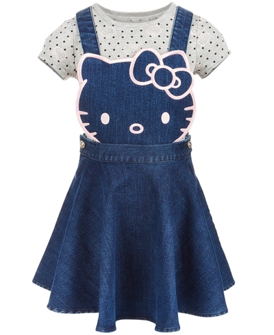 HELLO KITTY TODDLER GIRLS 2-PC. DENIM SKIRTALL & T-SHIRT SET