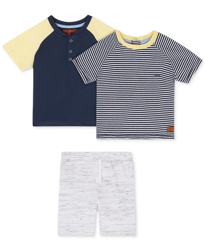 7 FOR ALL MANKIND BABY BOYS 3-PC. T-SHIRTS & SHORTS COTTON SET