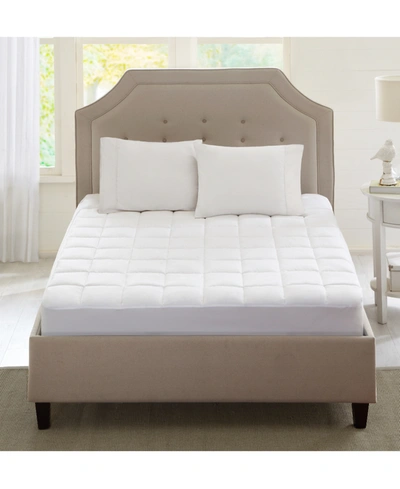 SLEEP PHILOSOPHY HIGHLINE QUILTED MICROFIBER DEEP POCKET MATTRESS PAD, QUEEN