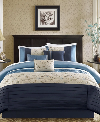 MADISON PARK SERENE 7-PC. COMFORTER SET, CALIFORNIA KING