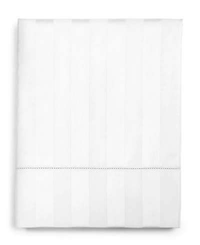 CHARTER CLUB 1.5" STRIPE 550 THREAD COUNT 100% COTTON FLAT SHEET, FULL, EXCLUSIVELY AT MACY'S