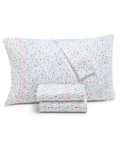 WHIM BY MARTHA STEWART WHIM BY MARTHA STEWART COLLECTION NOVELTY PRINT FULL 4-PC SHEET SET, 250 THREAD COUNT 100% COTTON, C