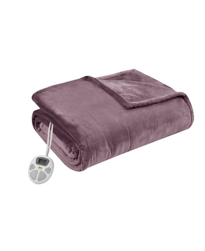 SERTA ELECTRIC PLUSH BLANKET, QUEEN