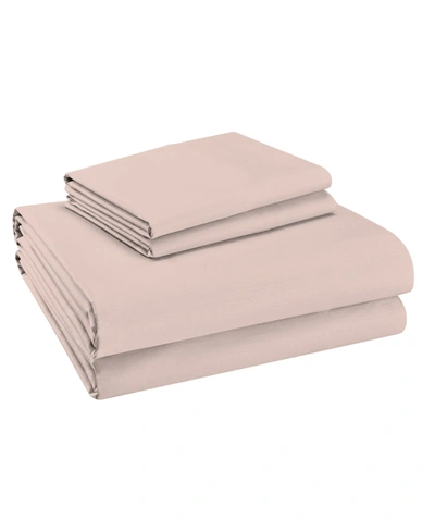 PURITY HOME 400 THREAD COUNT COTTON PERCALE 3-PC. SHEET SET, TWIN
