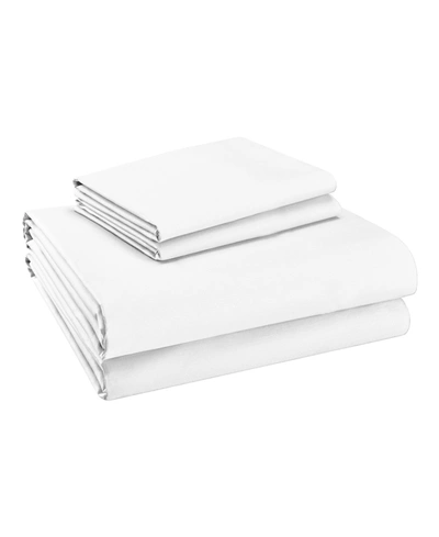 PURITY HOME ULTRA-LIGHT COOL CRISP 100% COTTON PERCALE 3-PC. SHEET SET, TWIN