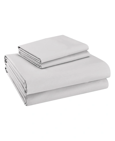PURITY HOME 400 THREAD COUNT COTTON PERCALE 4-PC. SHEET SET, KING