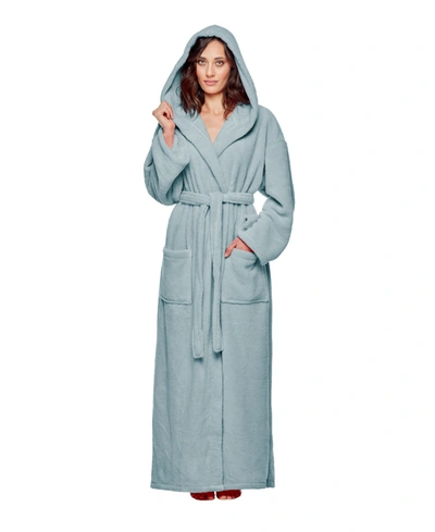 ARUS WOMEN'S HOODED FULL ANKLE LENGTH PREMIUM FLEECE BATHROBE