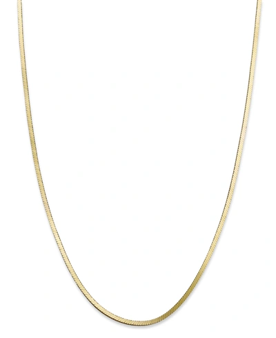 GIANI BERNINI 20" SNAKE CHAIN NECKLACE IN 18K GOLD OVER STERLING SILVER, CREATED FOR MACY'S