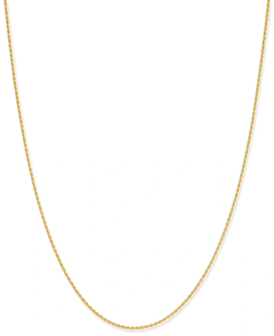 GIANI BERNINI THIN ROPE CHAIN 16" NECKLACE (1.5MM) IN 18K GOLD-PLATE OVER STERLING SILVER, CREATED FOR MACY'S (ALS