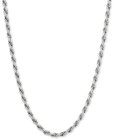 GIANI BERNINI ROPE LINK 22" CHAIN NECKLACE IN STERLING SILVER