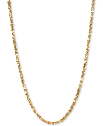 ITALIAN GOLD FORZA ROPE CHAIN 28" NECKLACE (2-1/2MM) IN 14K GOLD