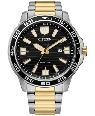 CITIZEN MEN'S SPORT TWO-TONE STAINLESS STEEL BRACELET WATCH 45MM