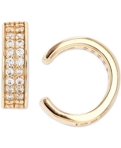 MACY'S CUBIC ZIRCONIA DOUBLE ROW EAR CUFFS