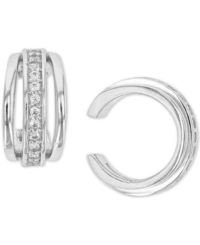 MACY'S CUBIC ZIRCONIA TRIPLE ROW EAR CUFFS