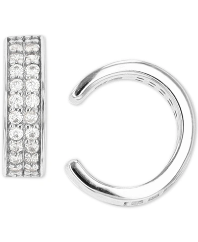 MACY'S CUBIC ZIRCONIA DOUBLE ROW EAR CUFFS
