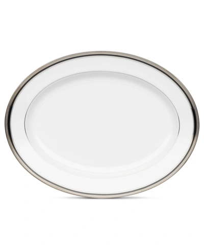 NORITAKE DINNERWARE, AUSTIN PLATINUM OVAL PLATTER
