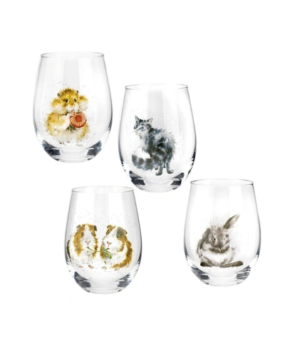 WRENDALE DESIGNS ROYAL WORCESTER WRENDALE DESIGNS TUMBLER GLASSES