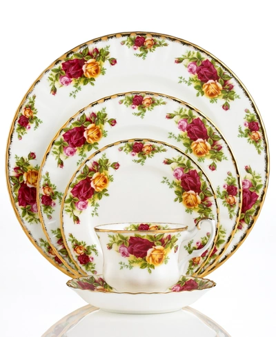 ROYAL ALBERT OLD COUNTRY ROSES 5-PIECE PLACE SETTING