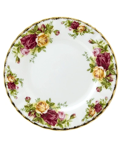 ROYAL ALBERT OLD COUNTRY ROSES BREAD & BUTTER PLATE
