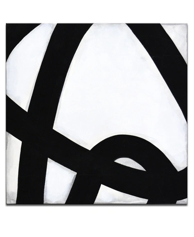 READY2HANGART , 'LINES IV' SHAPE CANVAS WALL ART, 40X40"