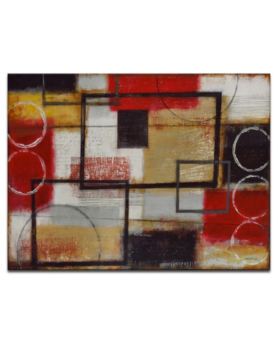 READY2HANGART EXCITE RED ABSTRACT CANVAS WALL ART, 30X40"