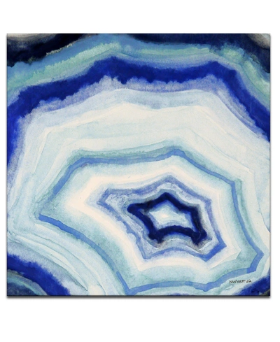 READY2HANGART 'OCEAN STONE II' ABSTRACT CANVAS WALL ART, 20X20"